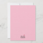 Invitation Glace Creative Party - rose, vert et Brown (Dos)