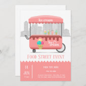 Invitation Glace de rue (Devant / Derrière)