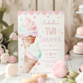 Invitation Glace Deux douces filles anniversaire
