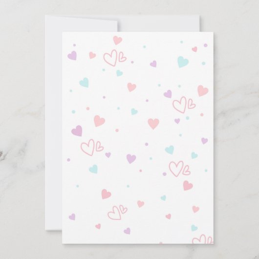 Invitation Glace Deux douces filles anniversaire (Dos)