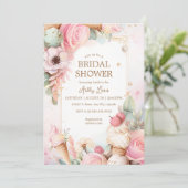 Invitation Glace florale cônes de glace (Debout devant)