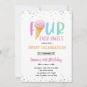 Invitation glace FOURever (Devant)