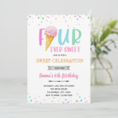 Invitation glace FOURever (Debout devant)