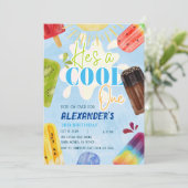 Invitation Glace Popsicle Été 1er 3e 4e 5e 6e Garçon (Debout devant)