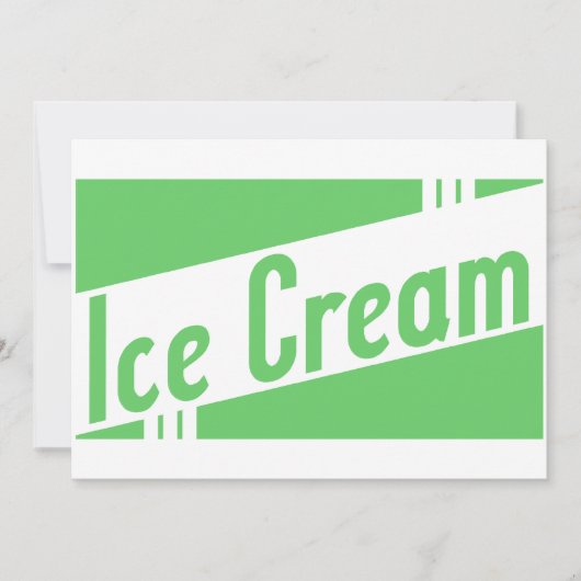 Invitation glace rétro (Devant)