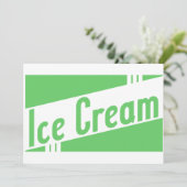 Invitation glace rétro (Debout devant)