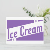 Invitation glace rétro (Debout devant)