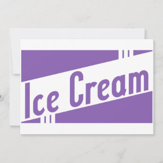 Invitation glace rétro