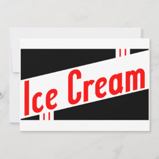Invitation glace rétro