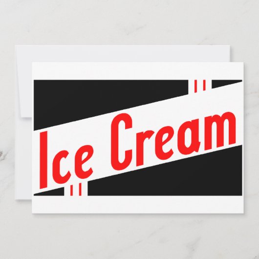 Invitation glace rétro (Devant)