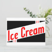 Invitation glace rétro (Debout devant)