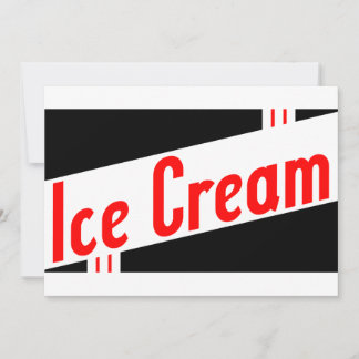Invitation glace rétro