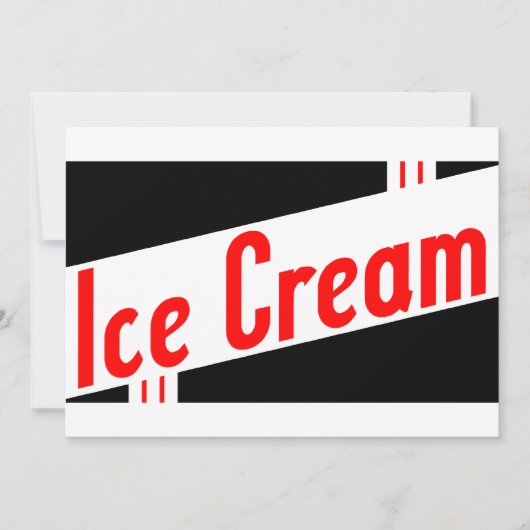 Invitation glace rétro (Devant)