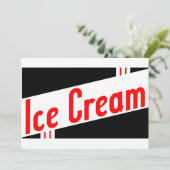 Invitation glace rétro (Debout devant)