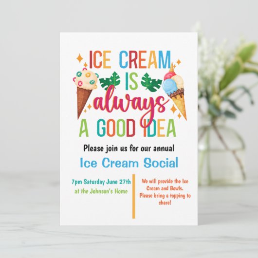 Invitation Glacial Social (Debout devant)