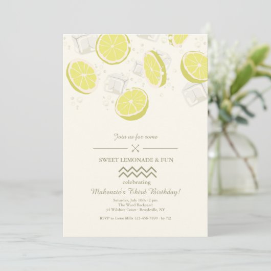 Invitation Glacière d'été (Debout devant)