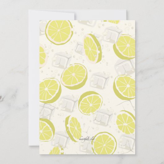 Invitation Glacière d'été (Dos)