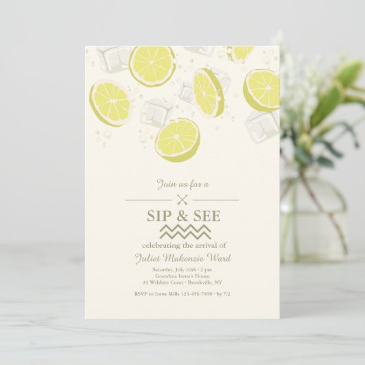 Invitation Glacière d'été (Debout devant)