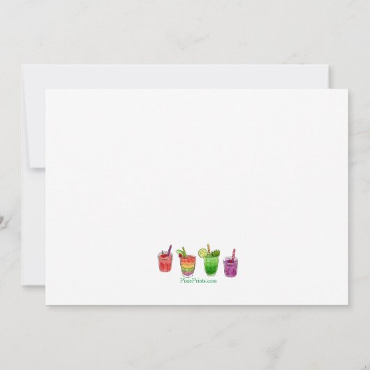 Invitation Glacière d'été (Dos)