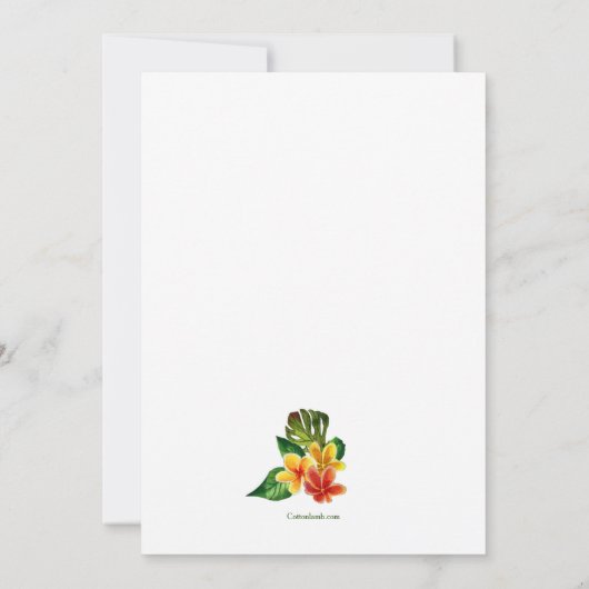 Invitation Glacière d'été (Dos)