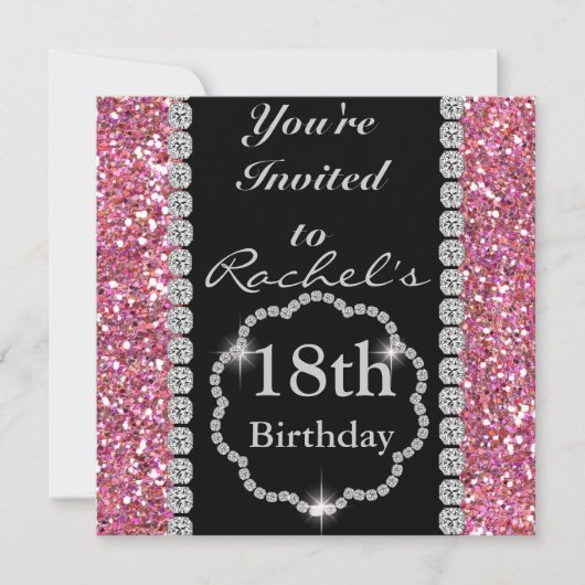 Invitation GLAM 18e anniversaire (Devant)