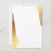 Invitation GLAM 21E FÊTE D'ANNIVERSAIRE or doré moderne (Dos)