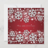 Invitation Glam 40e anniversaire de la Parties scintillant d' (Dos)