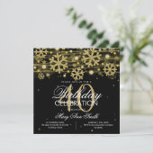 Invitation Glam 40e anniversaire de la Parties scintillant d' (Debout devant)