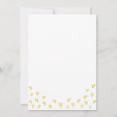 Invitation Glam 50 et Fabulous White and Gold Photo Anniversa (Dos)