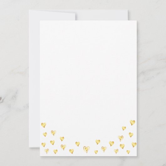 Invitation Glam 50 et Fabulous White and Gold Photo Anniversa (Dos)