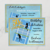 Invitation Glam 50 & Fabuleux Tennis Scene Party (Devant / Derrière)