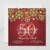 Invitation Glam 50e anniversaire de la Parties scintillant d' (Devant)