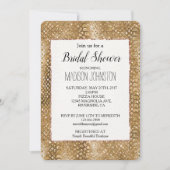 Invitation Glam animal de la peau de serpent glacé or (Devant)