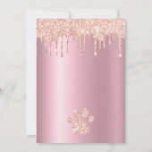 Invitation Glam Anniversaire Elegance Chien Parties scintilla (Dos)