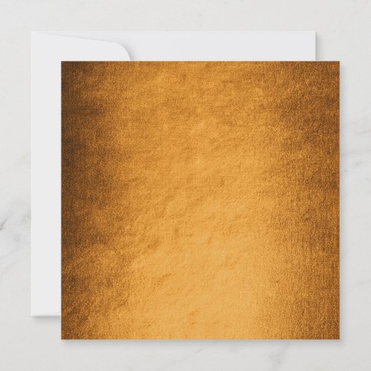 Invitation Glam Automne Automne Golden Copper Feuille Foil (Dos)