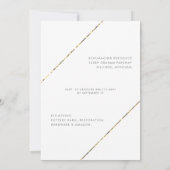 Invitation Glam avant qu'elle marche Photo Gold & Silver Brid (Dos)