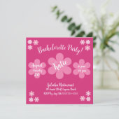 Invitation Glam-Barchelorette-Fleur Rose- (Debout devant)
