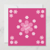 Invitation Glam-Barchelorette-Fleur Rose- (Dos)
