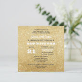 Invitation Glam Bat mitzvah de Parties scintillant diamant et (Debout devant)