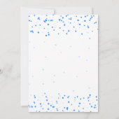 Invitation Glam Blue Faux Foil Dots Sweet 16 Party (Dos)
