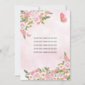 Invitation Glam Blush Gold Floral Princess Quinceañera (Dos)