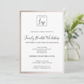 INVITATION GLAM BLUSH ROSE OR VOTRE ATELIER DE LOGO GALA ÉVÉN (Debout devant)