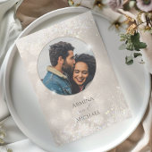 Invitation Glam Champagne et Parties scintillant Élégant Mari