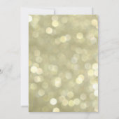 Invitation Glam Chat noir sur Gold Halloween Costume Party (Dos)