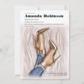 Invitation Glam Chic Fashion Show Graduation (Devant)