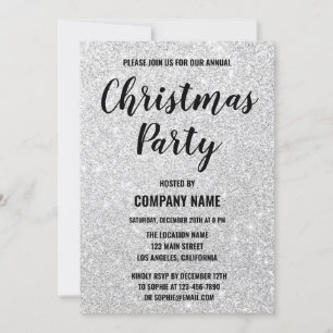 Invitation Glam Company Fête Fête Argent Parties scintillant