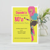 Invitation Glam des années 80 (Debout devant)