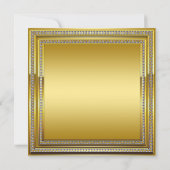 Invitation Glam Diamond Gold High Heels 50e fête d'anniversai (Dos)