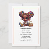 Invitation Glam Fashion Doll Anniversaire (Devant)