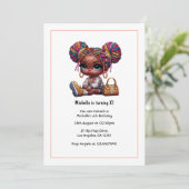 Invitation Glam Fashion Doll Anniversaire (Debout devant)